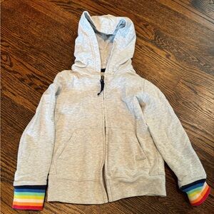Primary zip up rainbow goodie, size 2-3.